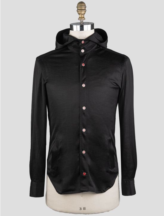 Kiton Kiton Black Cotton  Overshirt Mariano Black 000