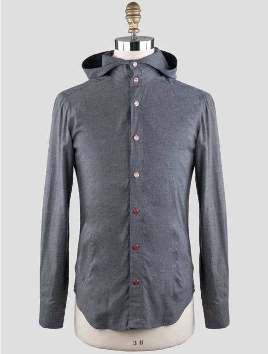 Kiton Kiton Gray Cotton Overshirt Mariano Gray 000