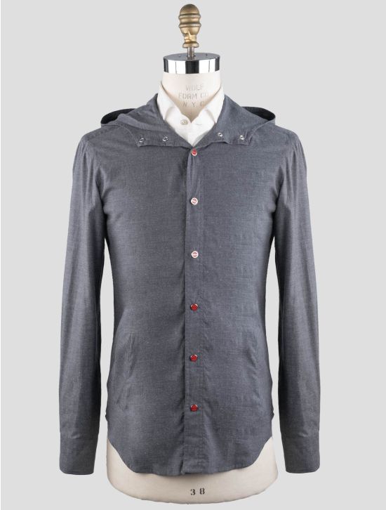 Kiton Kiton Gray Cotton Overshirt Mariano Gray 001