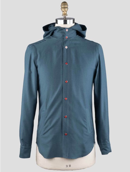 Kiton Kiton Green Cotton Silk Cashmere Shirt Mariano Green 000