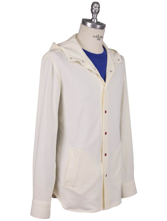 Kiton Kiton White Cotton Ea Overshirt Mariano White 001