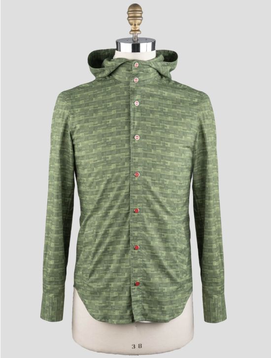 Kiton Kiton Green Cotton Overshirt Mariano Green 000