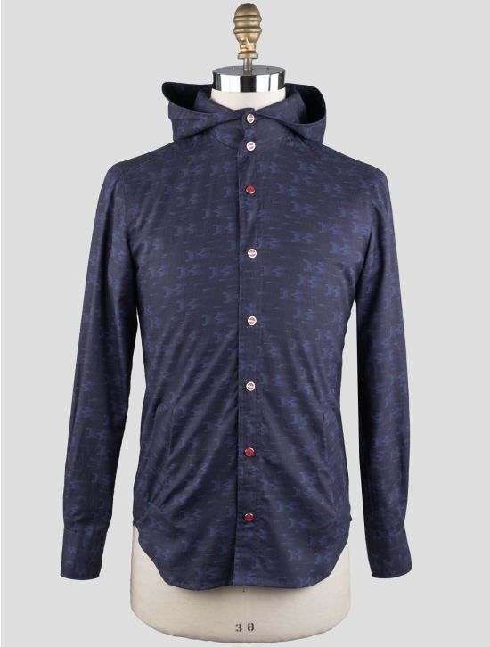 Kiton Kiton Blue Cotton Overshirt Mariano Blue 000