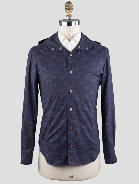 Kiton Kiton Blue Cotton Overshirt Mariano Blue 001