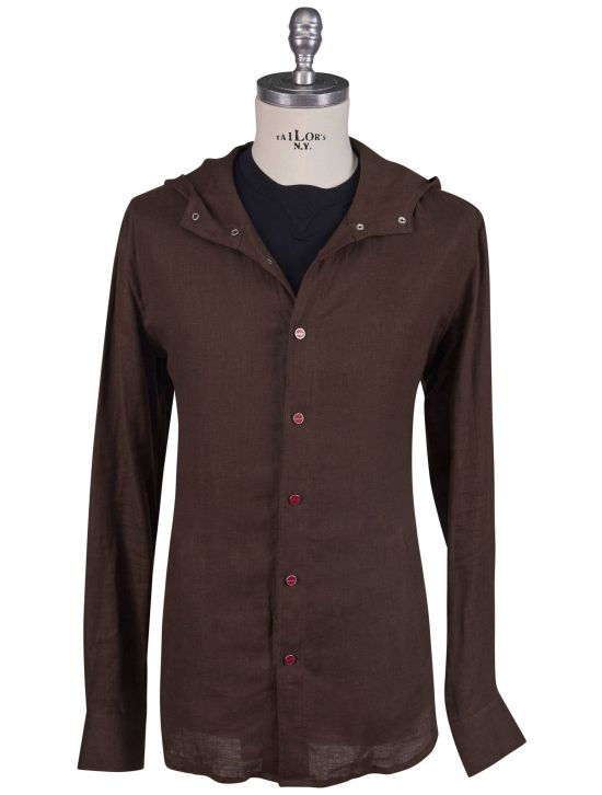 Kiton Kiton Brown Linen Shirt Brown 000