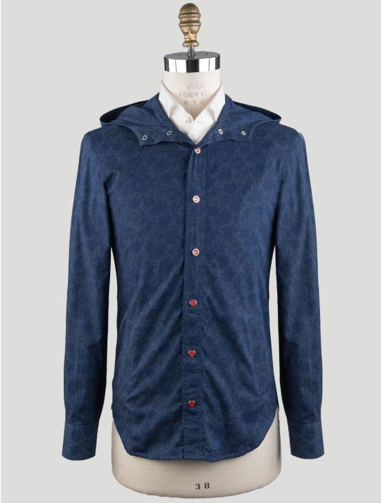 Kiton Kiton Blue Cotton Overshirt Mariano Blue 001