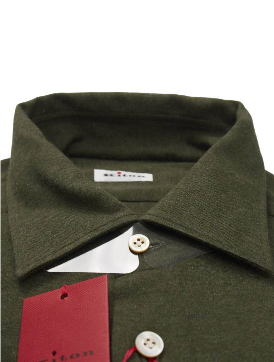 Kiton Kiton Green Cotton Shirt Green 001