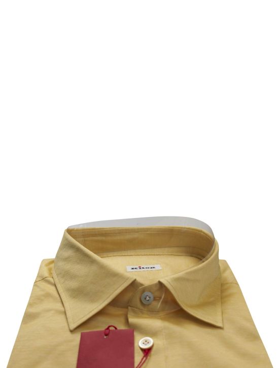 Kiton Kiton Yellow Cotton Shirt Yellow 001