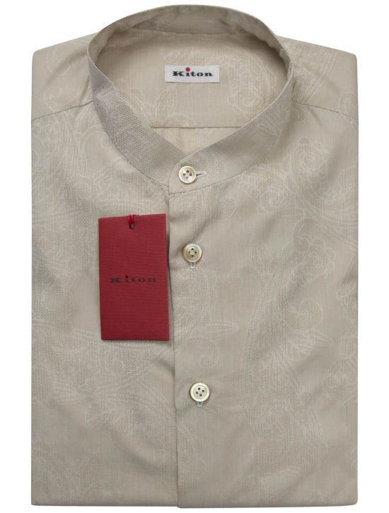 Kiton Kiton Burgundy Cotton Shirt Burgundy 000