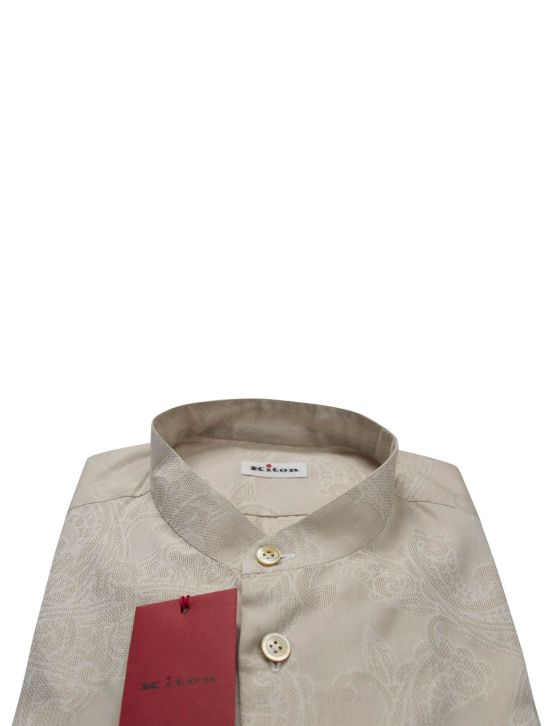 Kiton Kiton Burgundy Cotton Shirt Burgundy 001