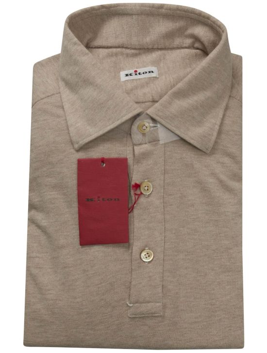 Kiton Kiton Beige Cotton Cashmere Shirt Beige 000