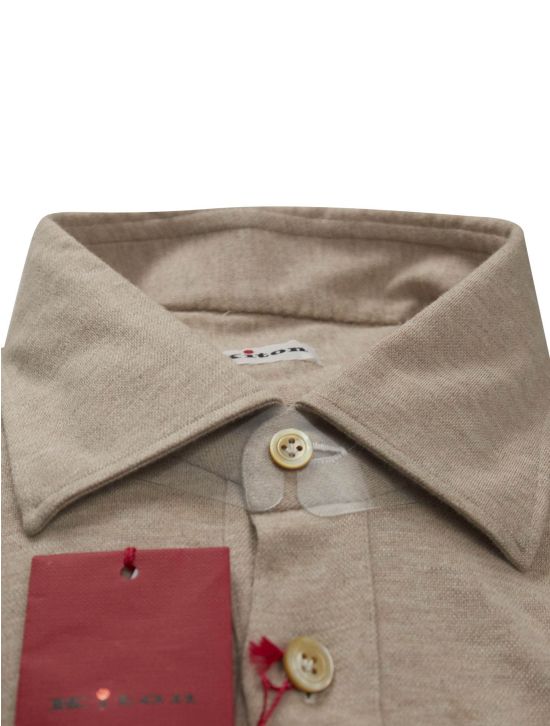 Kiton Kiton Beige Cotton Cashmere Shirt Beige 001