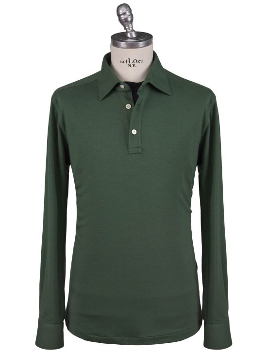 Kiton Kiton Green Cotton Ea Sweater Polo Green 000