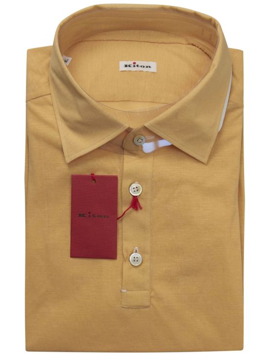 Kiton Kiton Yellow Cotton Shirt Yellow 000