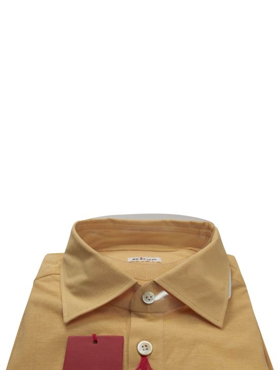 Kiton Kiton Yellow Cotton Shirt Yellow 001