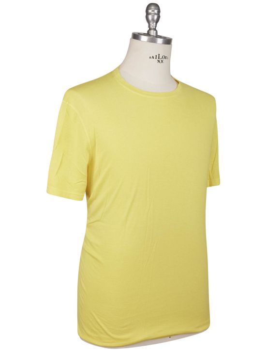 Kiton Kiton Yellow Cotton Cashmere T-Shirt Yellow 001