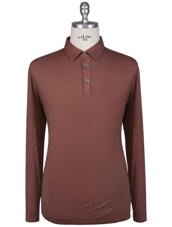 Kiton Kiton Brown Cotton Cashmere Sweater Polo Brown 000