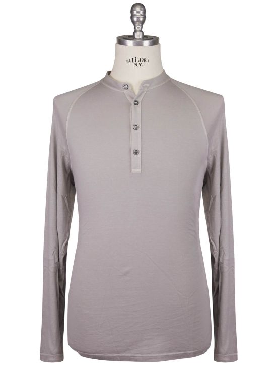 Kiton Kiton Gray Cotton Cashmere Sweater Gray 000