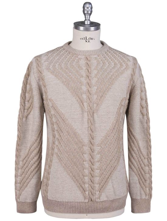 Kiton Kiton Beige Cashmere Sweater Crewneck Beige 000