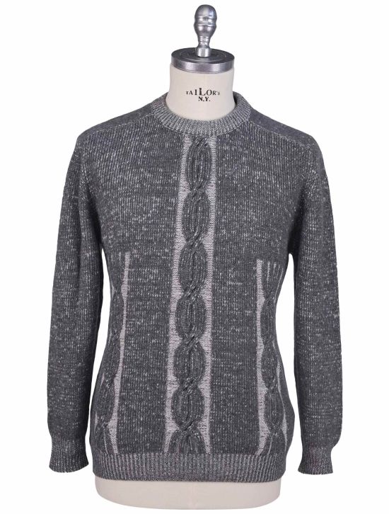 Kiton Kiton Gray Cashmere Sweater Crewneck Gray 000