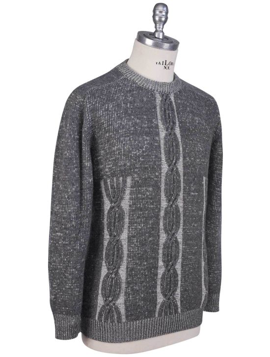 Kiton Kiton Gray Cashmere Sweater Crewneck Gray 001