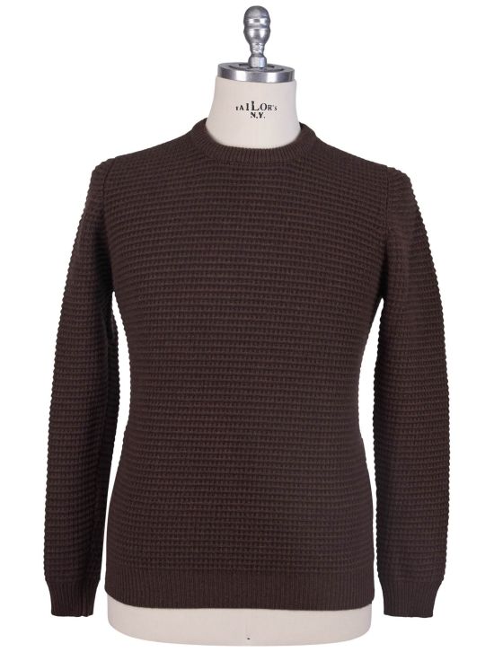 Kiton Kiton Brown Cashmere Sweater Crewneck Brown 000