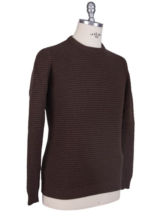 Kiton Kiton Brown Cashmere Sweater Crewneck Brown 001