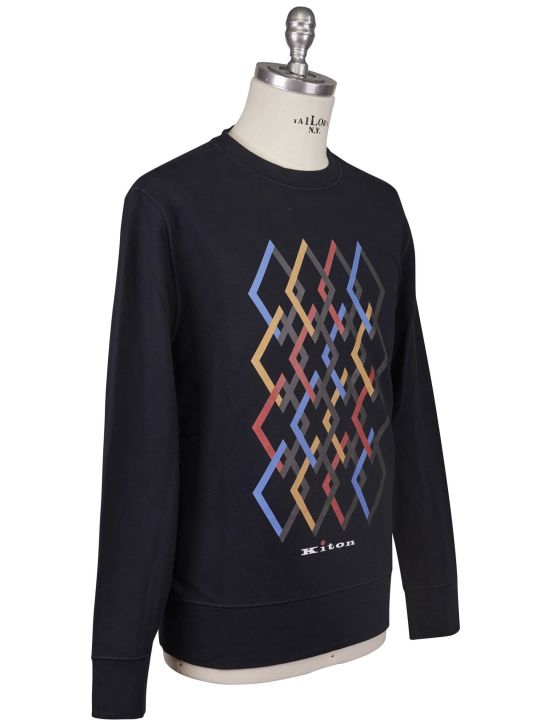 Kiton Kiton Multicolor Cotton Ea Sweater Crewneck Multicolor 001