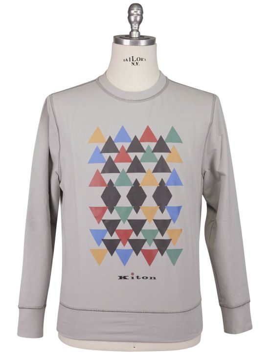 Kiton Kiton Multicolor Cotton Ea Sweater Crewneck Multicolor 000