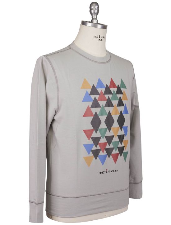 Kiton Kiton Multicolor Cotton Ea Sweater Crewneck Multicolor 001