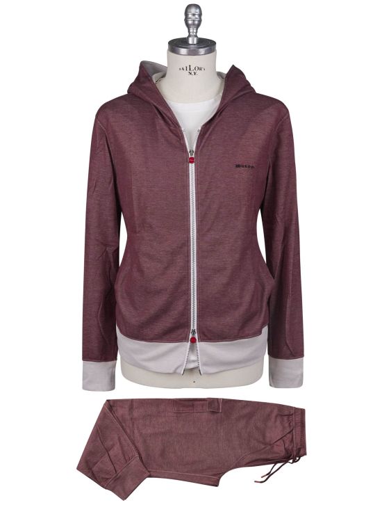 Kiton Kiton Burgundy Cotton Pl Tracksuit Burgundy 000