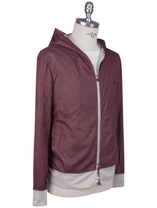 Kiton Kiton Burgundy Cotton Pl Tracksuit Burgundy 001