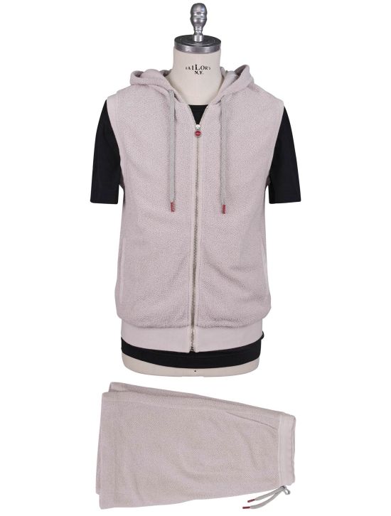 Kiton Kiton Pink Cotton PA Tracksuit Gilet Pink 000