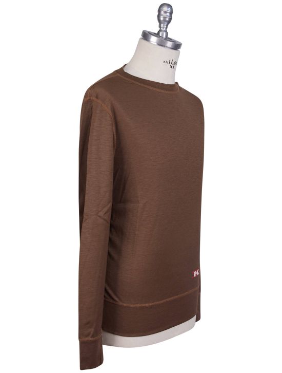 Kiton Kiton Brown Cashmere Sweater Crewneck Brown 001