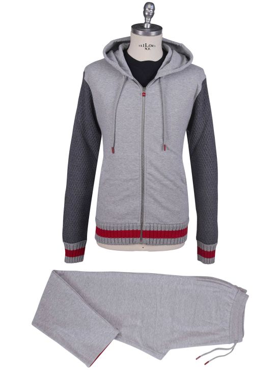 Kiton Kiton Gray Cotton Wool Tracksuit Gray 000