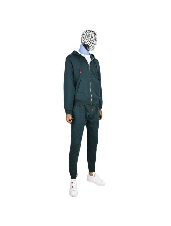 Kiton Kiton Green Cotton Ea Tracksuit Green 001