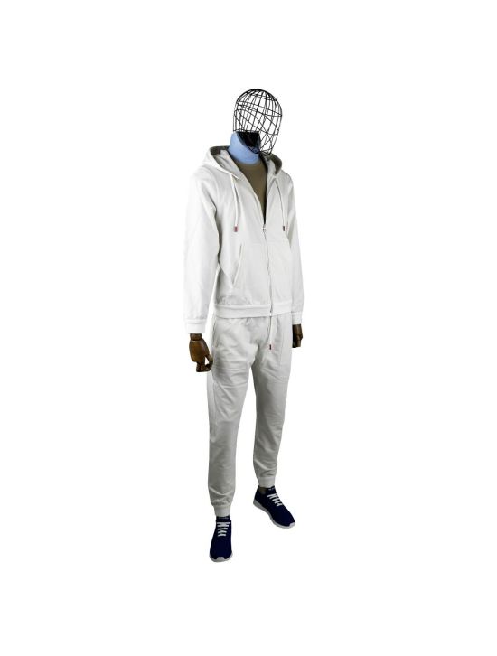 Kiton Kiton White Cotton Ea Tracksuit White 001