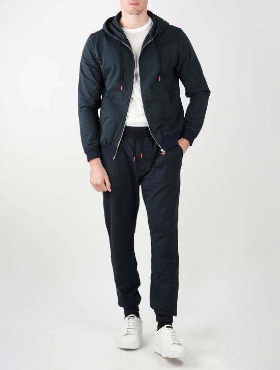 Kiton Kiton Blue Cotton Ea Tracksuit Blue 000