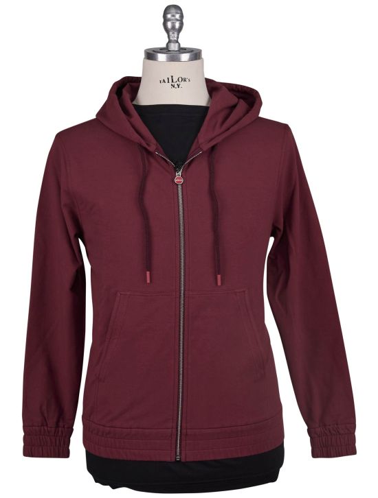 Kiton Kiton Burgundy Cotton Ea Tracksuit Burgundy 001