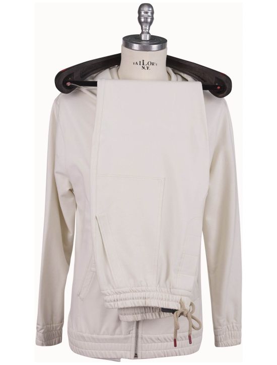 Kiton Kiton White Cotton Ea Tracksuit White 001