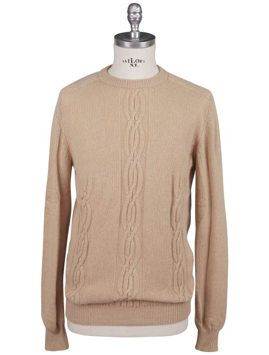 Kiton Kiton Beige 100% Vicuna Argentina Sweater Crewneck Beige 000