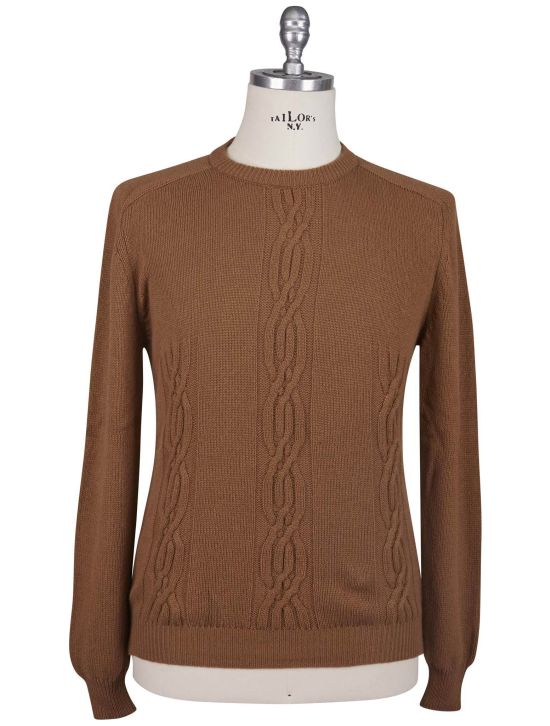 Kiton Kiton Brown 100% Vicuna Bolivia Sweater Crewneck Brown 000