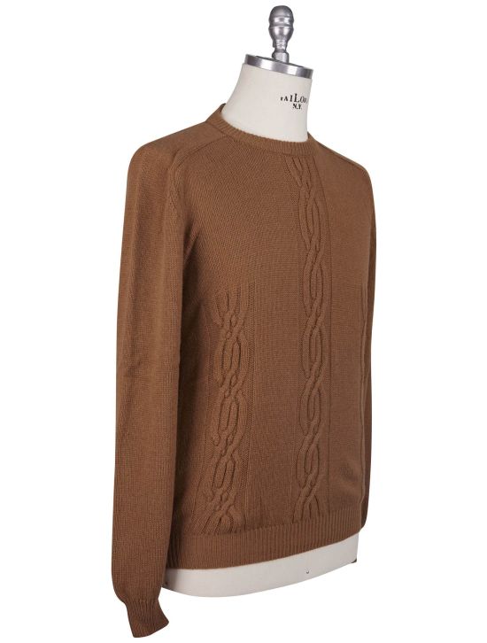 Kiton Kiton Brown 100% Vicuna Bolivia Sweater Crewneck Brown 001