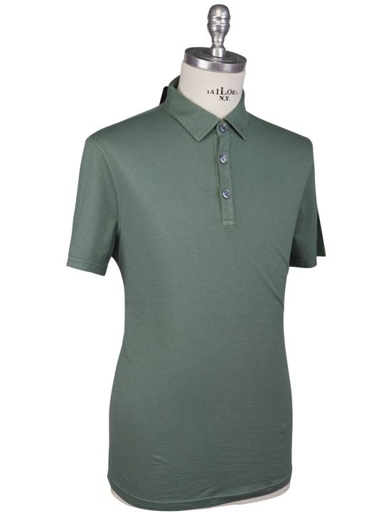 Kiton Kiton Green Cotton Cashmere Polo Green 000