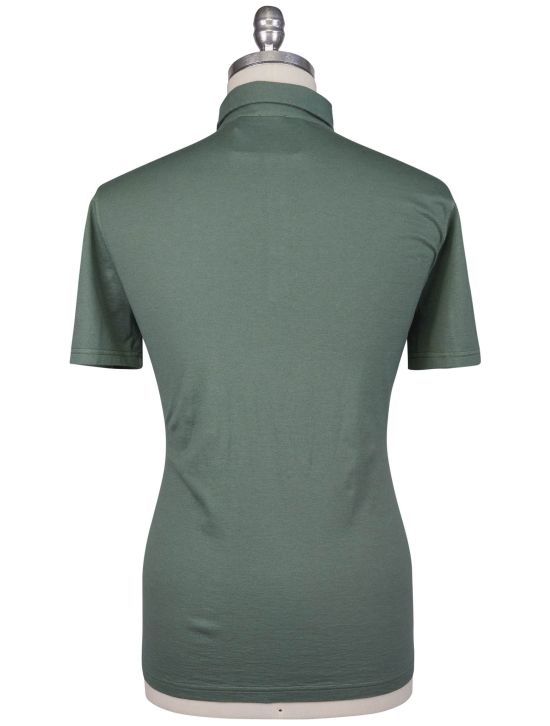 Kiton Kiton Green Cotton Cashmere Polo Green 001