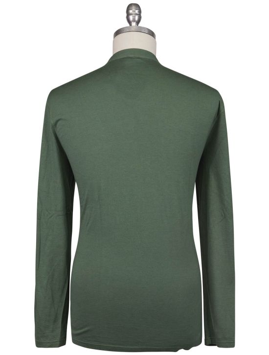 Kiton Kiton Green Cotton Cashmere Sweater Green 001