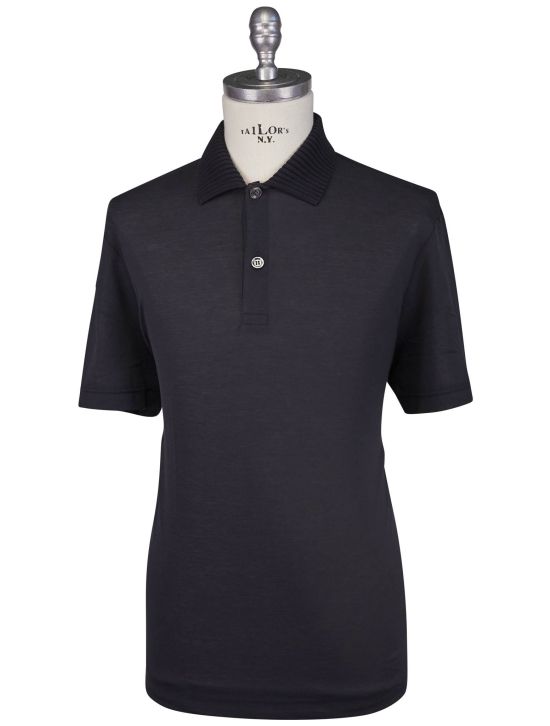 Kiton Kiton Black Cotton Polo Black 000