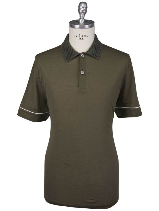 Kiton Kiton Green Cotton Polo Green 000