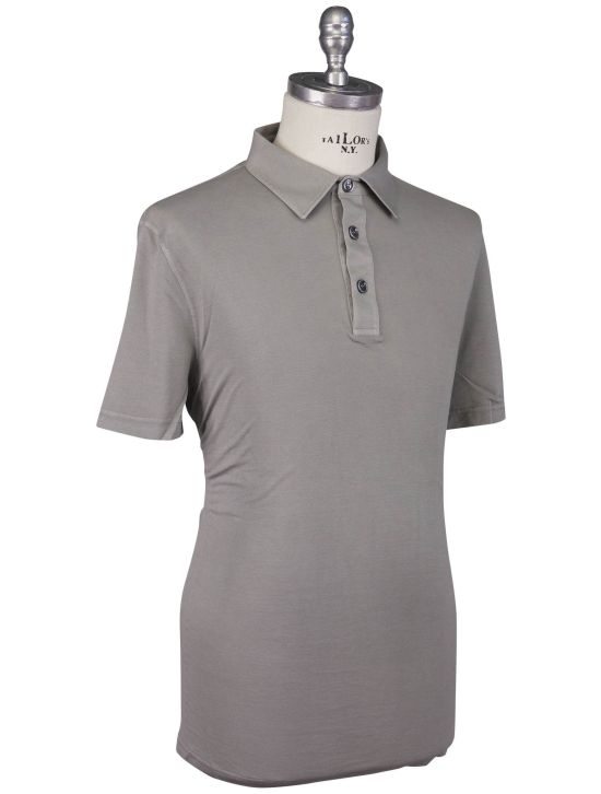 Kiton Kiton Gray Cotton Polo Gray 001