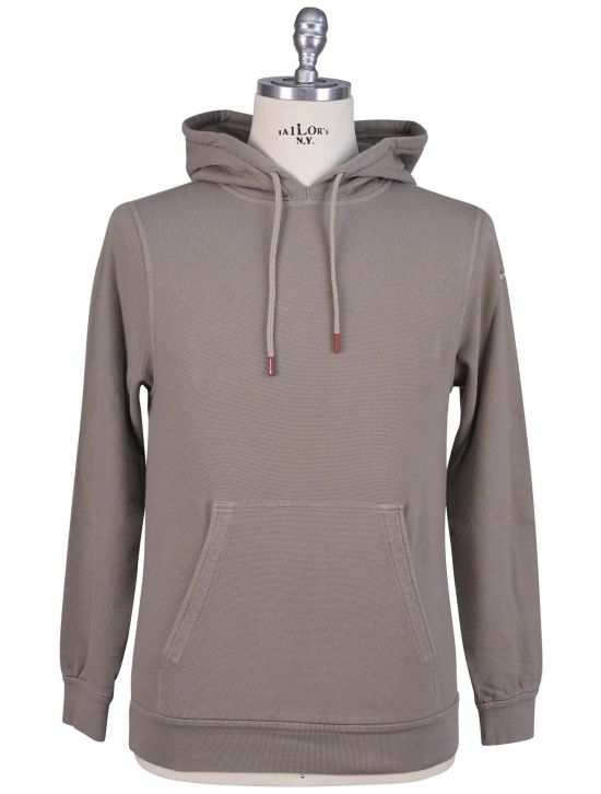 Kiton Kiton Gray Cotton Sweater Hood Gray 000